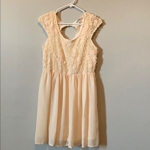 Cream floral dress